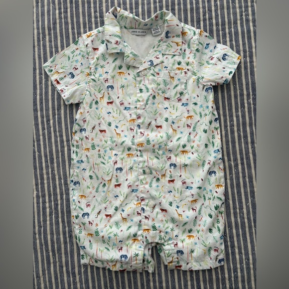 Janie and Jack Other - Janie and Jack‎ Colorful Animal Print Baby Romper